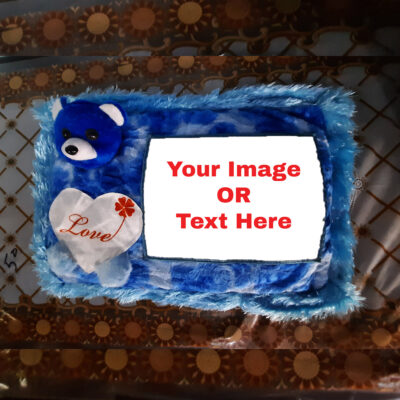 GB eCart, Father, Mother, Birthday, Anniversary, Gift, Brother, Sister, GBecart, Wife, Husband, Personalized, Customized, Square Shape Magic Cushion, Teddy Cushion, Heart Shape Cushion, Yellow Blue, Pink, Red, Brown Color