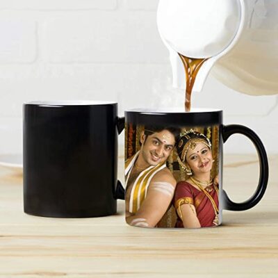 GB-ecart-gbecart-black-magic-mug-for-couple-photo, Special Day, Mothers Day, Fathers Day, Happy Birthday, Mother, Birthday, Anniversary, Gift, Brother, Sister, GBecart, Wife, Husband, Personalized, Customized, Gbecart