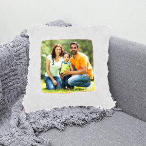 Customized Square Shape Cushion in White Color