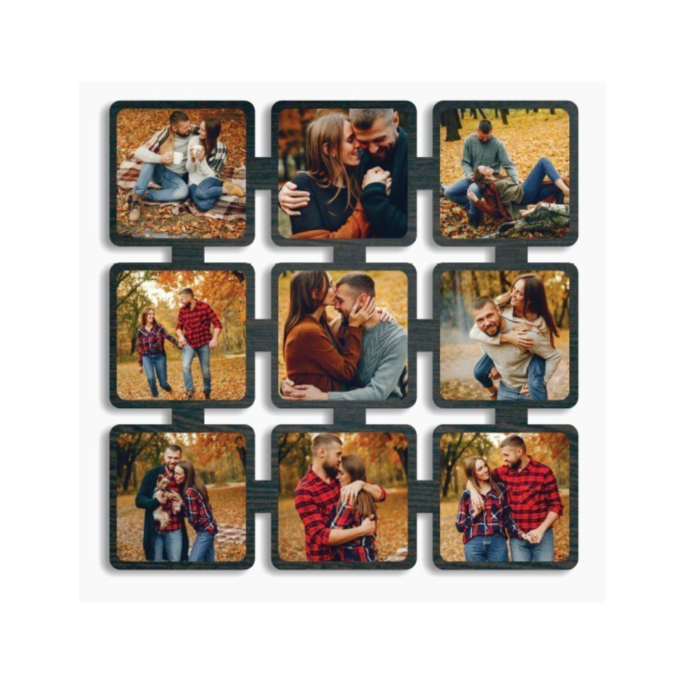 Buy GenericGlamorous Creation Customized Collage Photo Frame Gift For  Anniversary, Birthday, Valentines Day, Husband, Wife, Boyfriend, Friends,  Parents | Personalized With 10 Images(Wood, Wall , Pack Of 1) Online at  desertcartINDIA