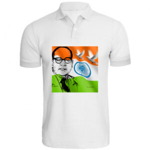 Dr Baba Saheb Ambedkar Photo Personalized Collar ALive Mattee Dotnet T-Shirt