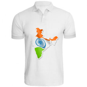 India 3D Map Personalized Collar ALive Mattee Dotnet T-Shirt