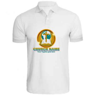 Church Ministry, Organization, NGO, Name, Logo Personalized Collar ALive Mattee Dotnet T-Shirt