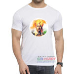 Bhagat Singh Krantiveer Tiranga Colorful Dryfit Polyster Round Neck T-Shirt Print