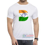 D Letter Print With Tiranga For Men's/Women's Dryfit Polyster Round Neck T-Shirt