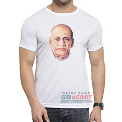 Sardar Vallabh Bhai Patel Colorful Dryfit Polyster Round Neck T-Shirt Print