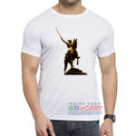 Chhatrapati Shivaji Maharaj On The Horse Dryfit Polyster Round Neck T-Shirt Print