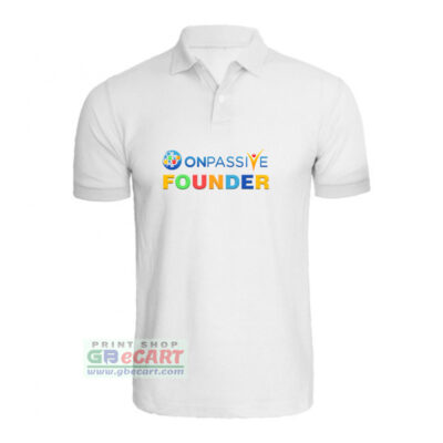 Onpassive logo print -t-shirt-logo-founder onpassive-ecosystem