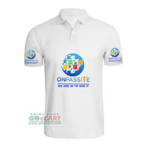4 Side Onpassive Logo Print On Collar ALive Mattee Dotnet T-Shirt