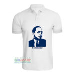 Dr Babasaheb Ambedkar Print On Collar ALive Mattee Dotnet T-Shirt