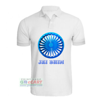 Jai Bhim Ashok Chakra Print On Collar ALive Mattee Dotnet T-Shirt