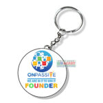 onpassive logo-print-key-chain onpassive printing key-chain round shape