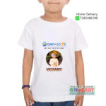 Kids Onpassive Logo With Photo and Name Print T-shirt
