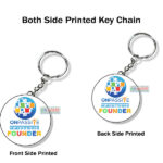 Onpassive Founder Logo Print Key-Chain Both Sides Printed