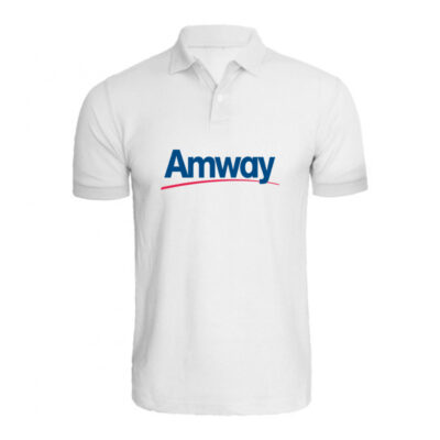 Color Amway Logo White Matty Dotnet T-Shirt