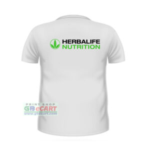 Front Left Herbalife Nutrition White Matty Dotnet T-Shirt