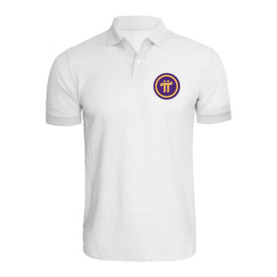 Pi Block-Chain White Matty Dotnet T-Shirt
