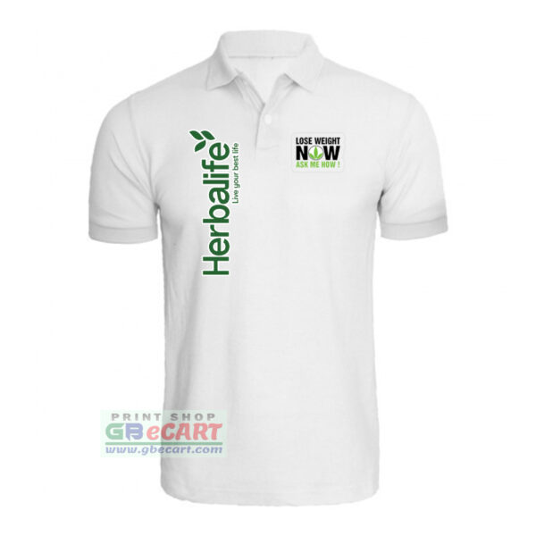 Verticle Ask Me Now Green Herbalife Nutrition Printed White Matty Dotnet T-Shirt